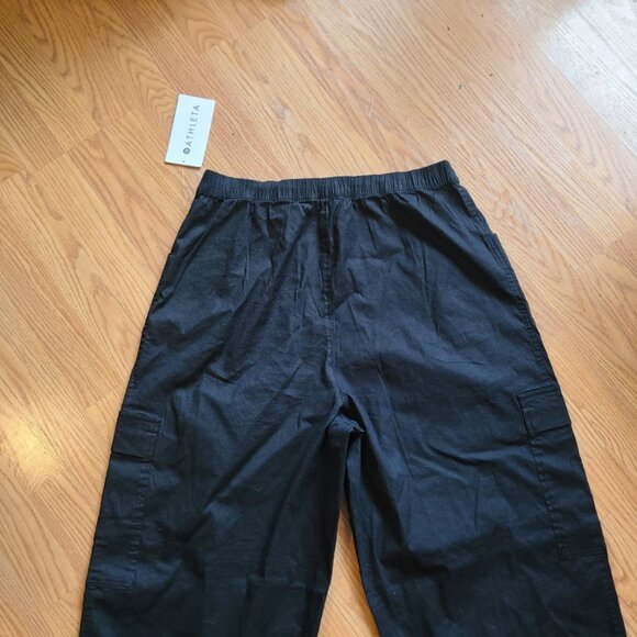 NEW NWT! ATHLETA PARADISE STRAIGHT LEG CARGO PANTS STRETCH LINEN sz M - Picture 5 of 8